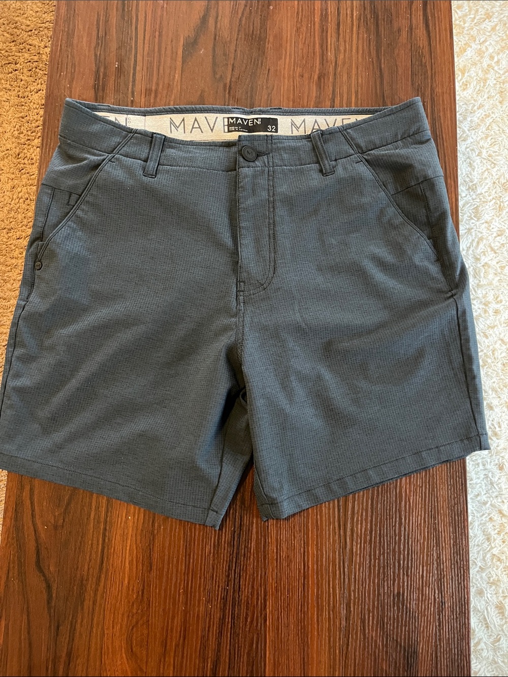 Men's Flat Front Shorts - Slate Gray